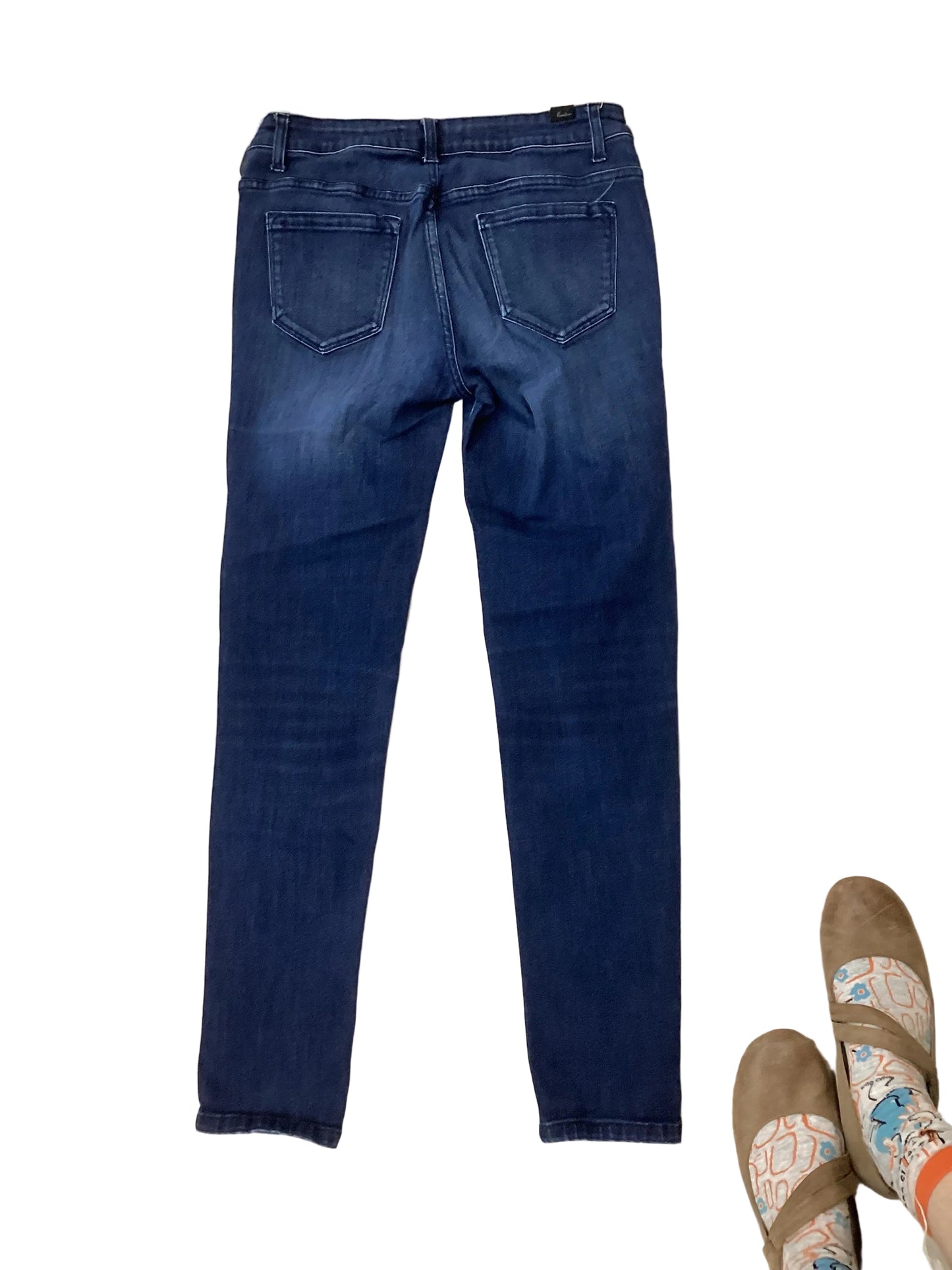 Jeans Skinny By Kancan In Blue Denim, Size:8