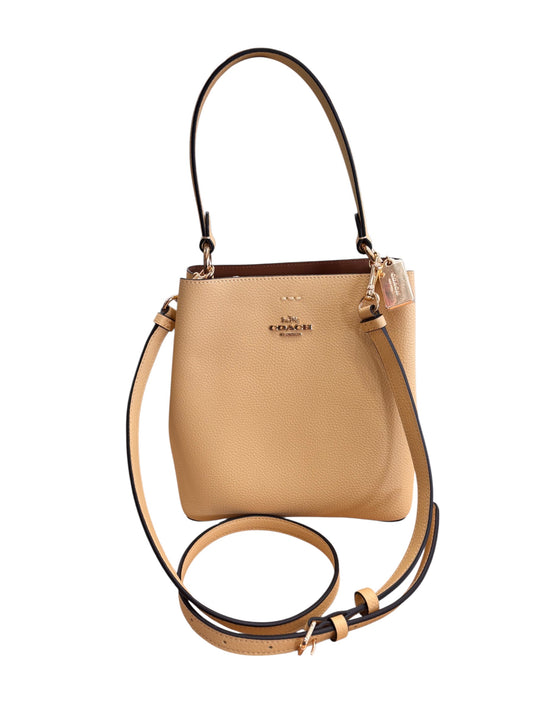 Handbag Designer By Coach In Yellow, Size:Small