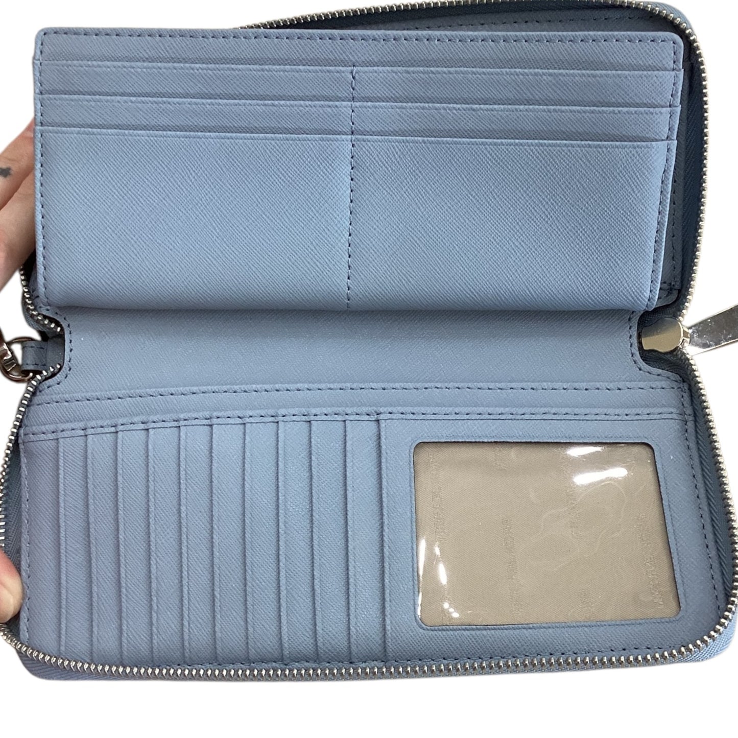 Wallet Designer By Michael Kors In Blue, Size:Large