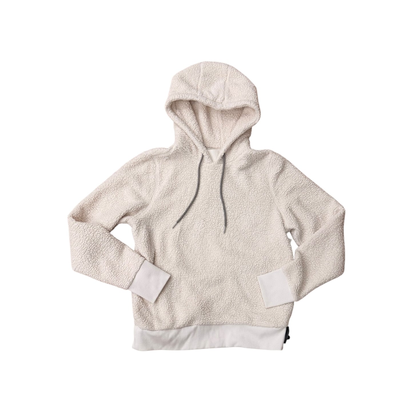 Athletic Sweatshirt Hoodie By Athleta In Cream, Size:M