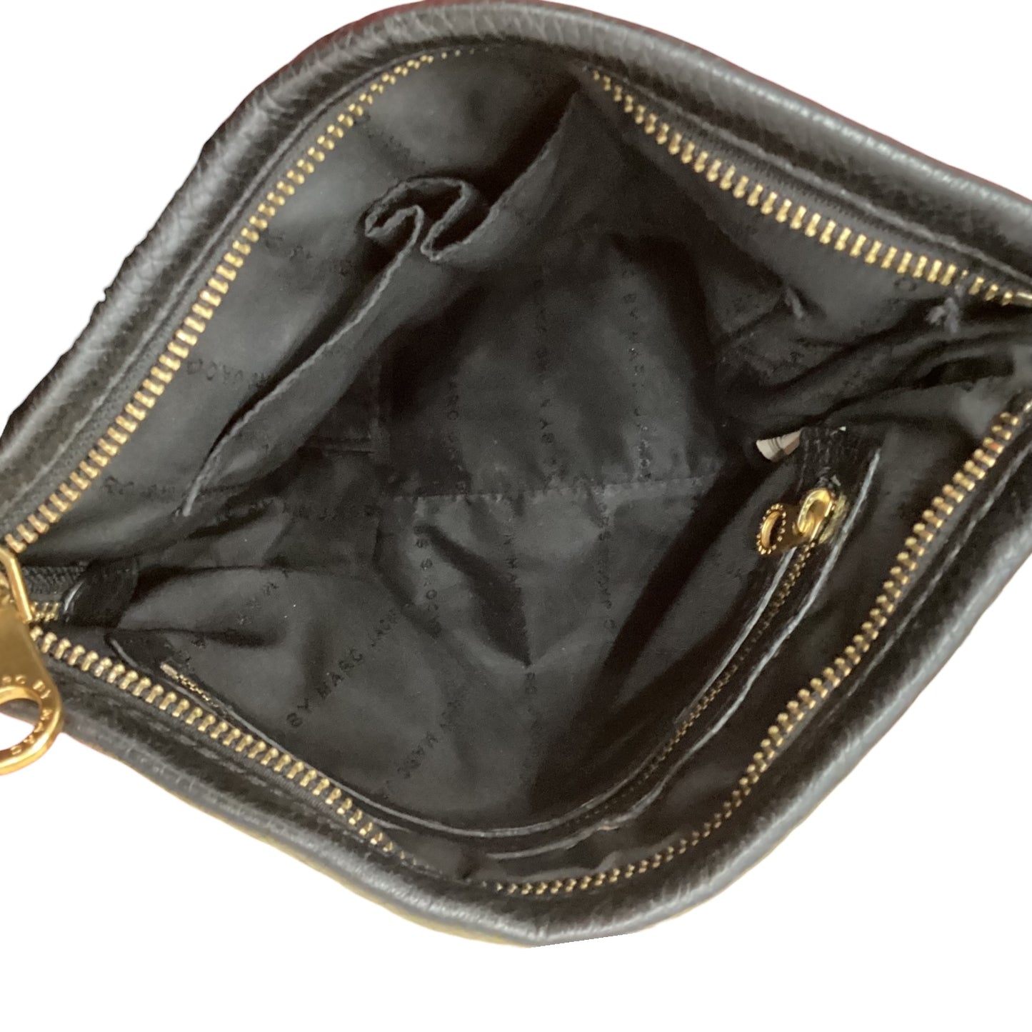 Crossbody Designer By Marc By Marc Jacobs In Black & Gold, Size:Small