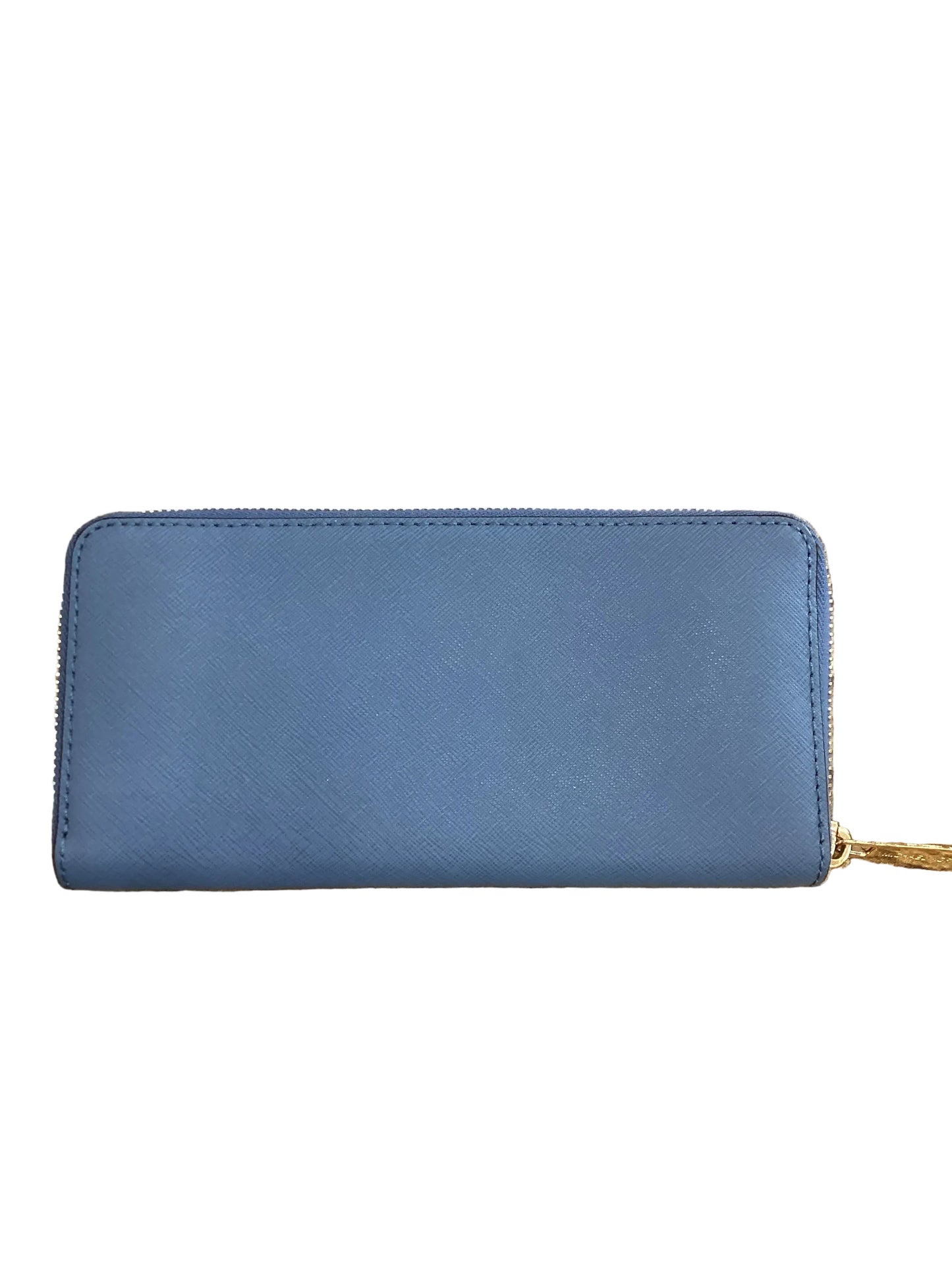 Wallet Designer By Michael Kors In Blue & Gold, Size:Large