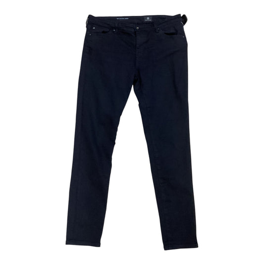 Jeans Skinny By Ag Jeans In Black Denim, Size:10