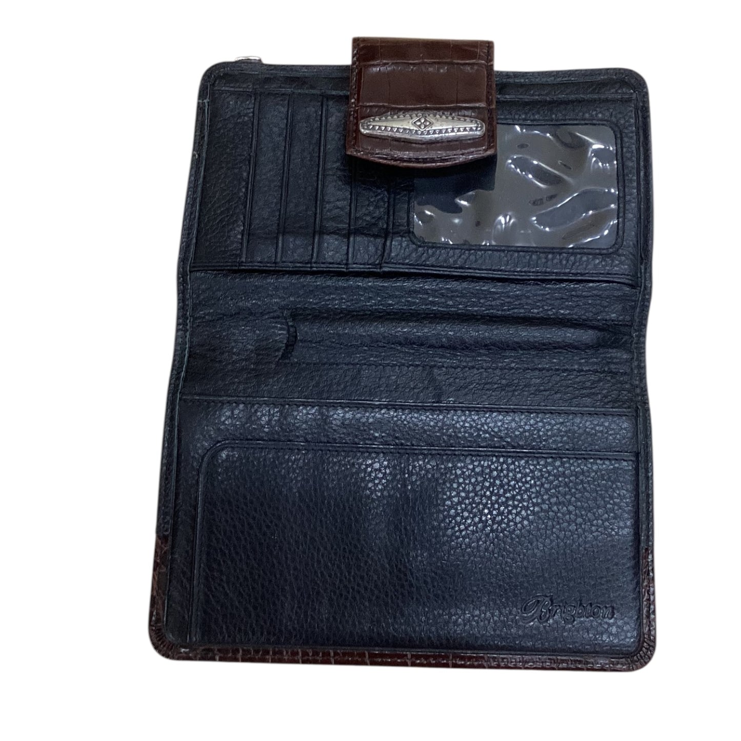 Wallet By Brighton In Black & Brown, Size:Small