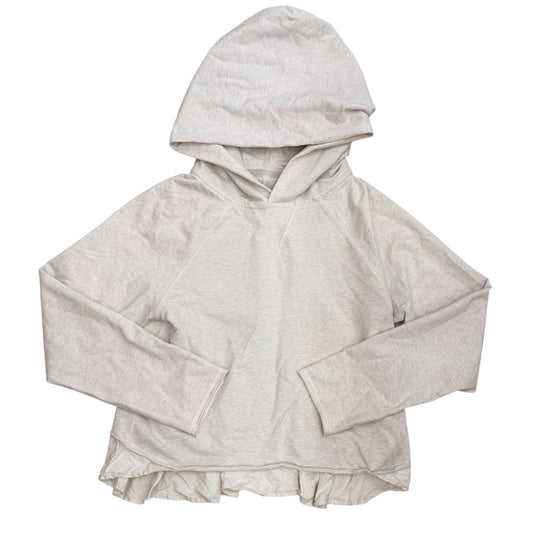 Athletic Sweatshirt Hoodie By Lululemon In Beige, Size:L