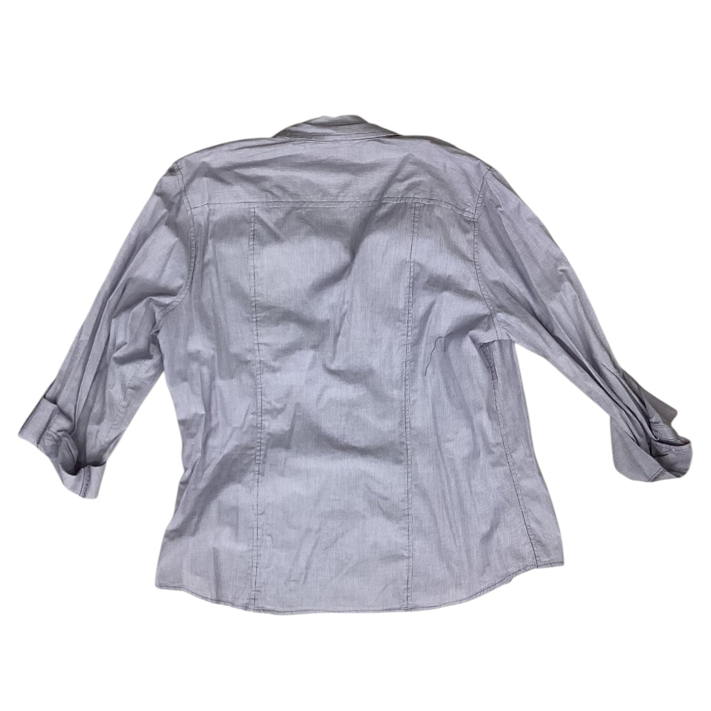 Blouse Ls By Sonoma In Striped Pattern, Size:Xl