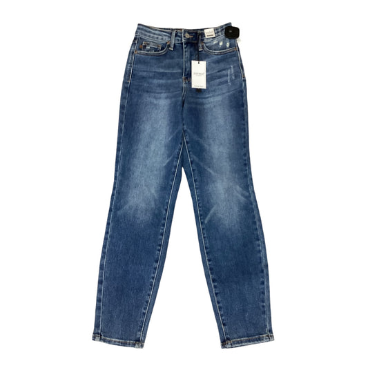 Jeans Skinny By Judy Blue In Blue Denim, Size:0