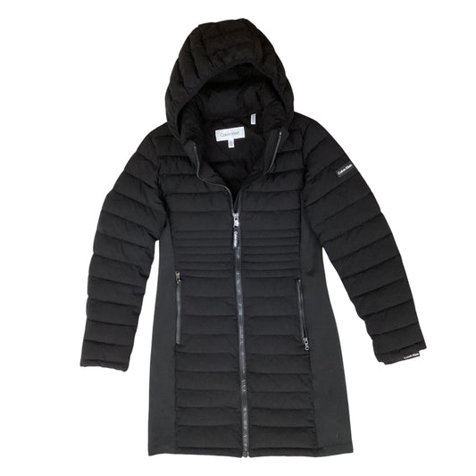 Coat Puffer & Quilted By Calvin Klein In Black, Size:Sp
