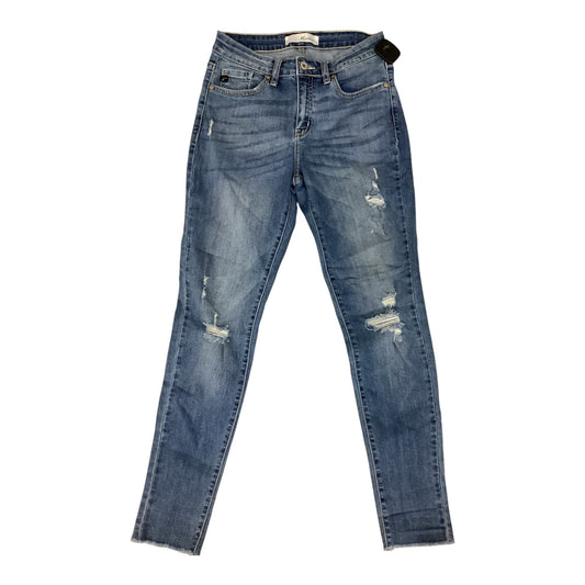 Jeans Skinny By Kancan In Blue Denim, Size:6