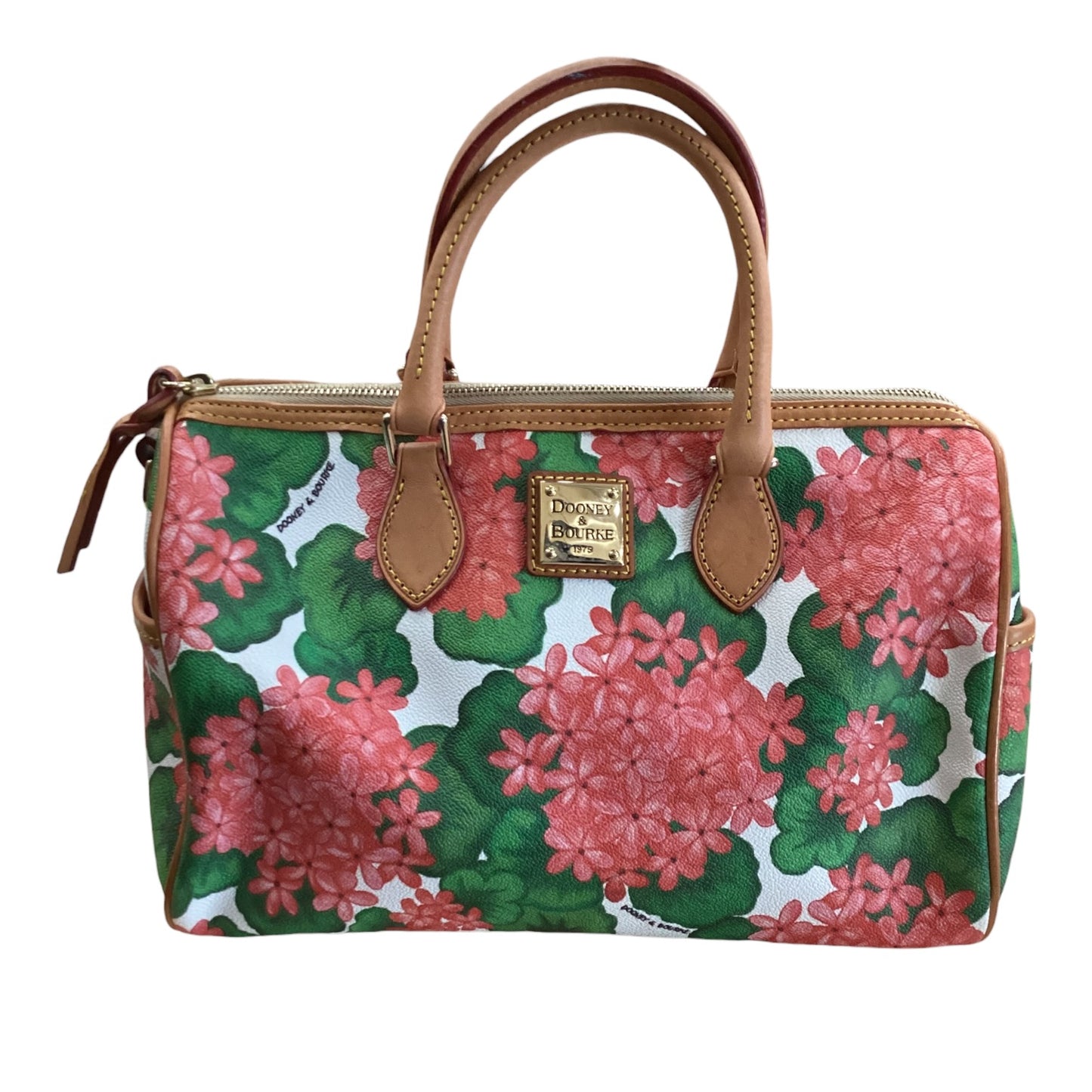 Handbag Designer By Dooney And Bourke In Floral Print, Size:Medium