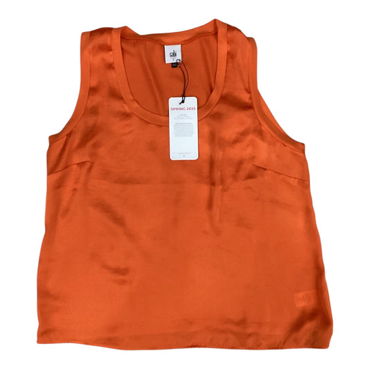 Top Sleeveless By Cabi In Orange, Size:L