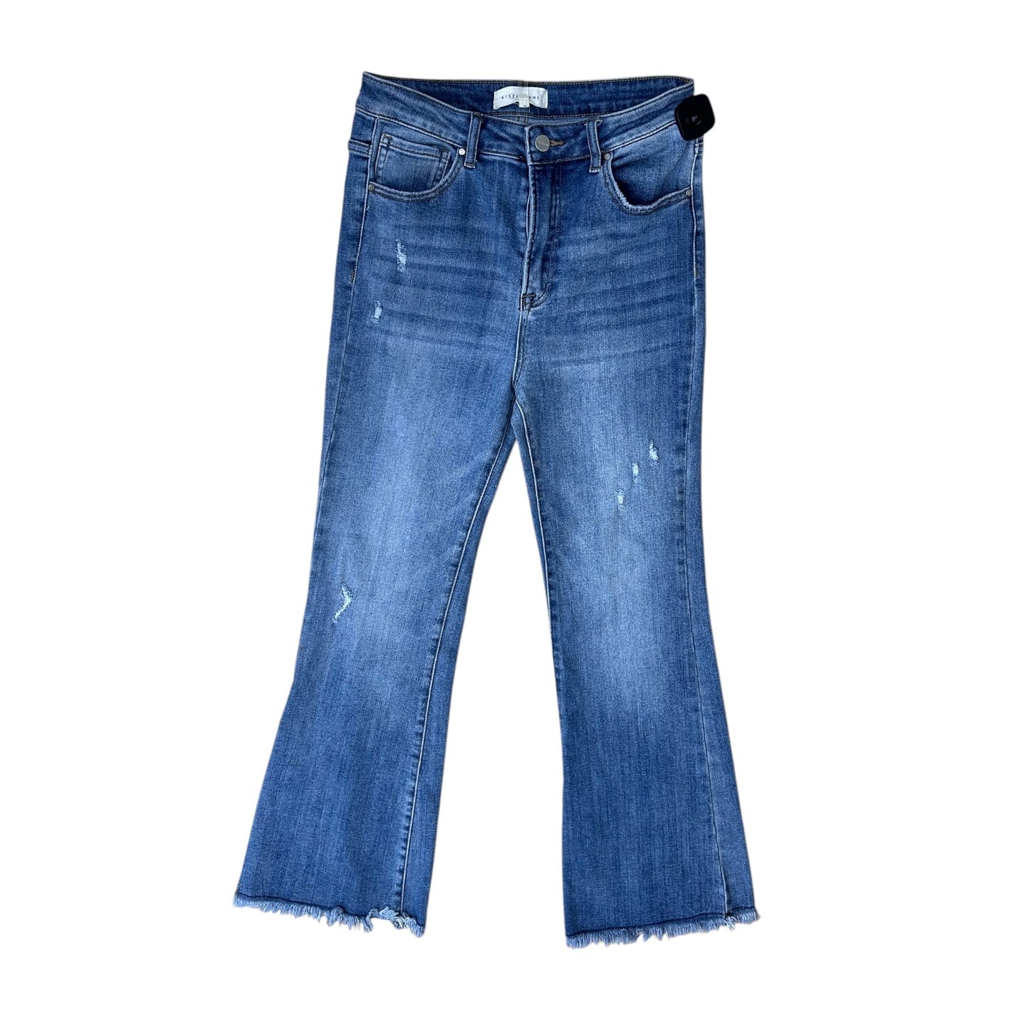 Jeans Straight By Risen In Blue Denim, Size:8
