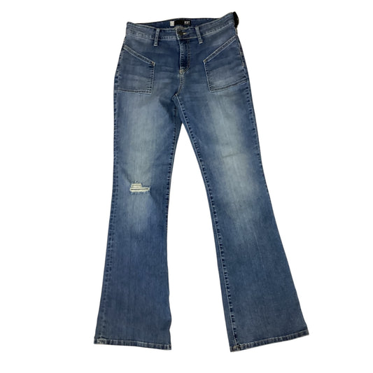 Jeans Flared By Kut In Blue Denim, Size:6