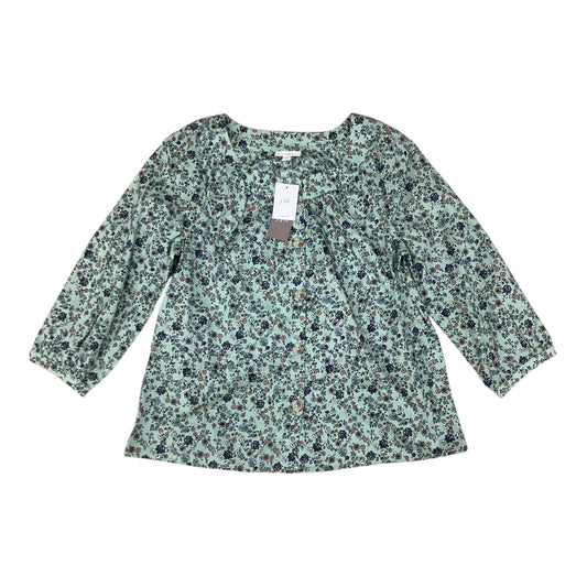 Blouse Ls By J. Jill In Floral Print, Size:Xs