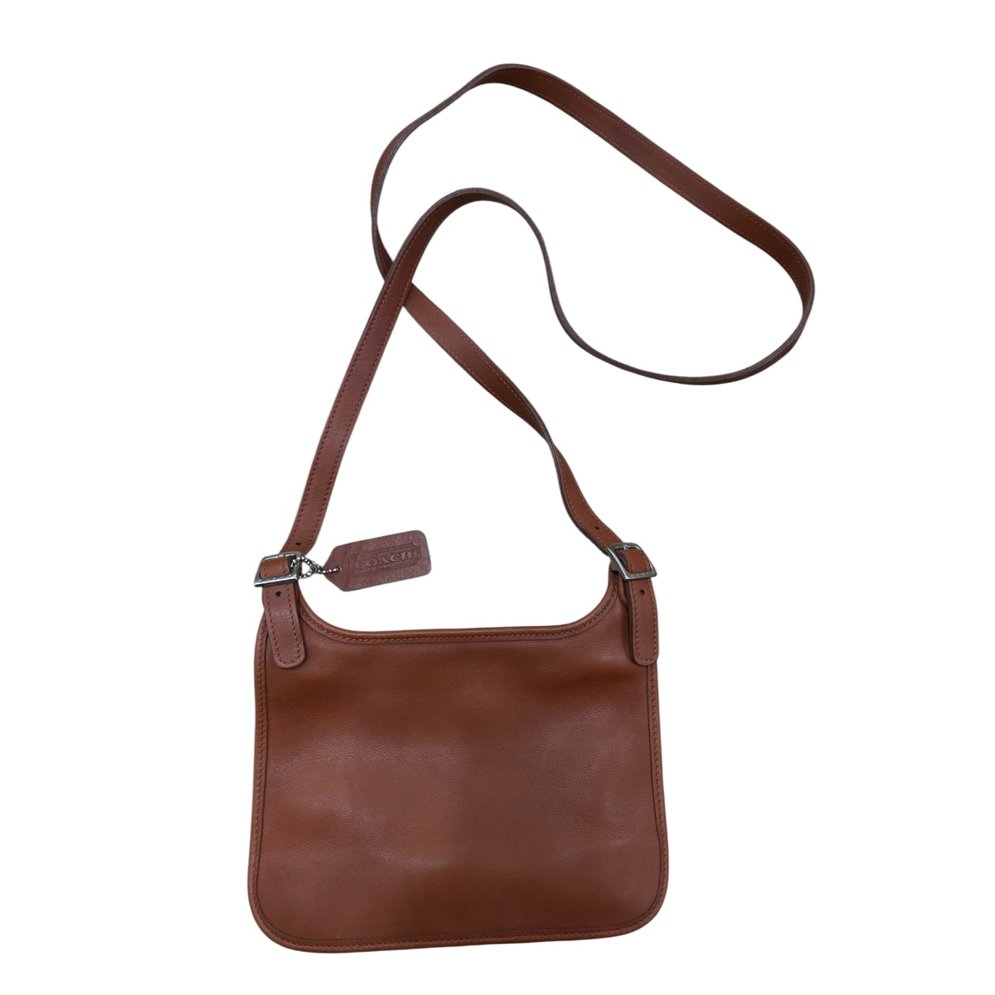 Crossbody Designer By Coach In Tan, Size:Small
