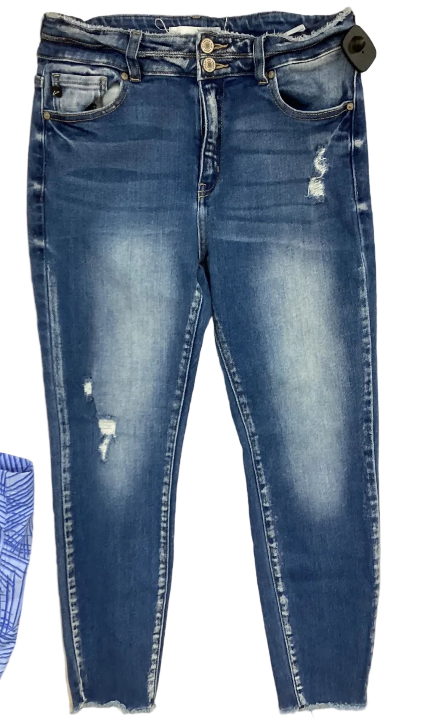 Jeans Straight By Kancan In Blue Denim, Size:10