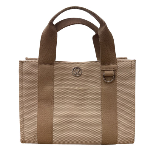 Handbag By Lululemon In Beige, Size:Medium