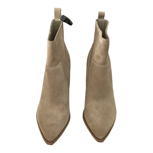 Boots Ankle Heels By Marc Fisher In Tan, Size:8