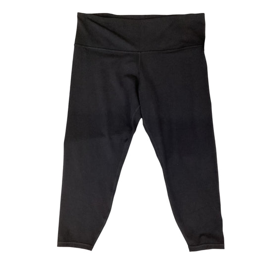 Athletic Capris By Athleta In Black, Size:2X