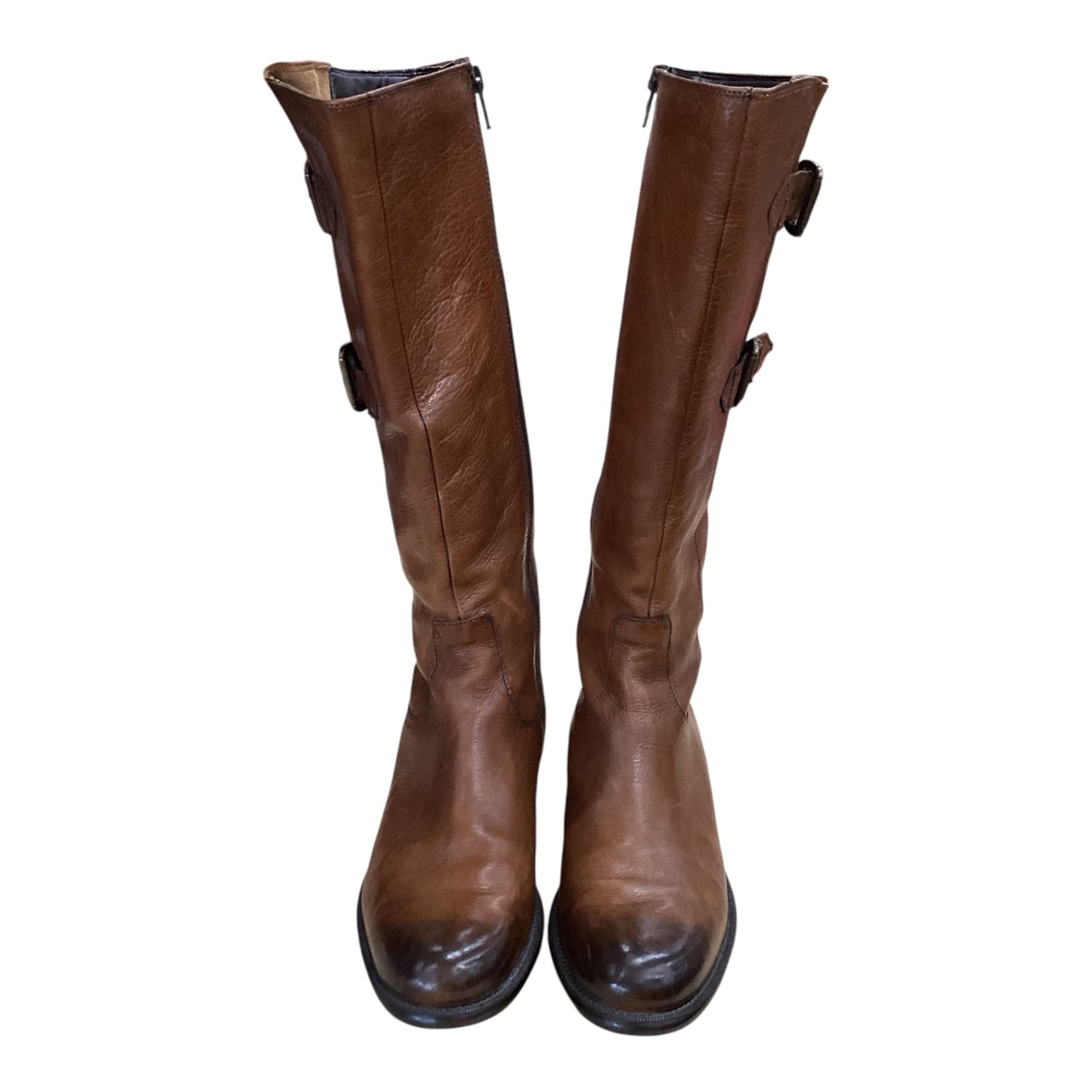 Boots Knee Flats By Clarks In Brown, Size:8