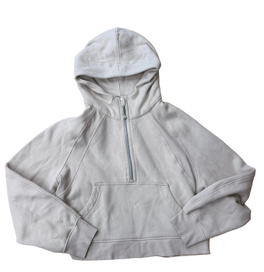 Athletic Sweatshirt Hoodie By Lululemon In Tan, Size:Xl