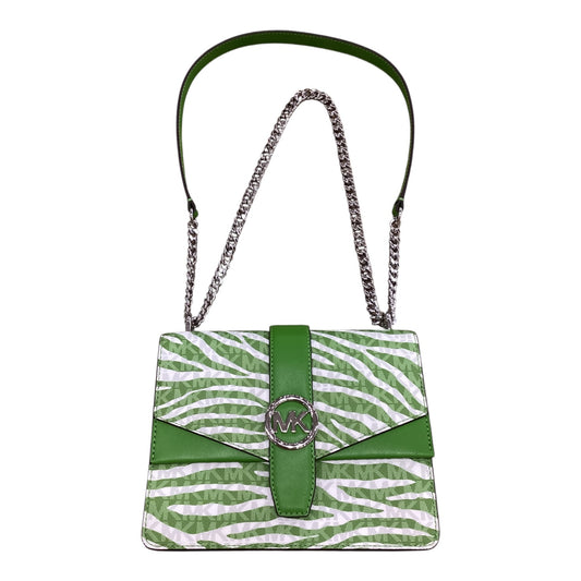 Crossbody Designer By Michael Kors In Zebra Print, Size:Medium