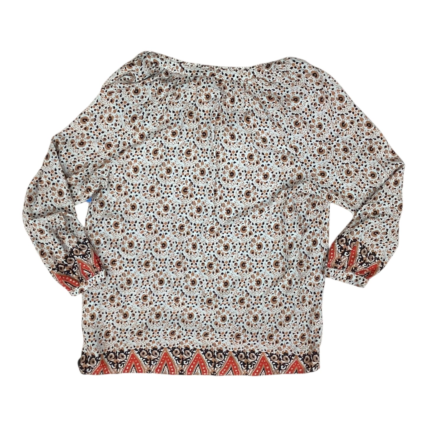 Top Ls By Lucky Brand In Blue & Tan, Size:L