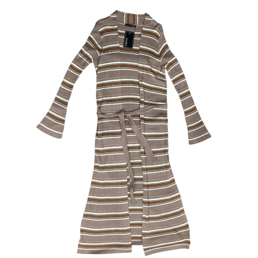 Sweater Cardigan By Black Tape In Striped Pattern, Size:Xs