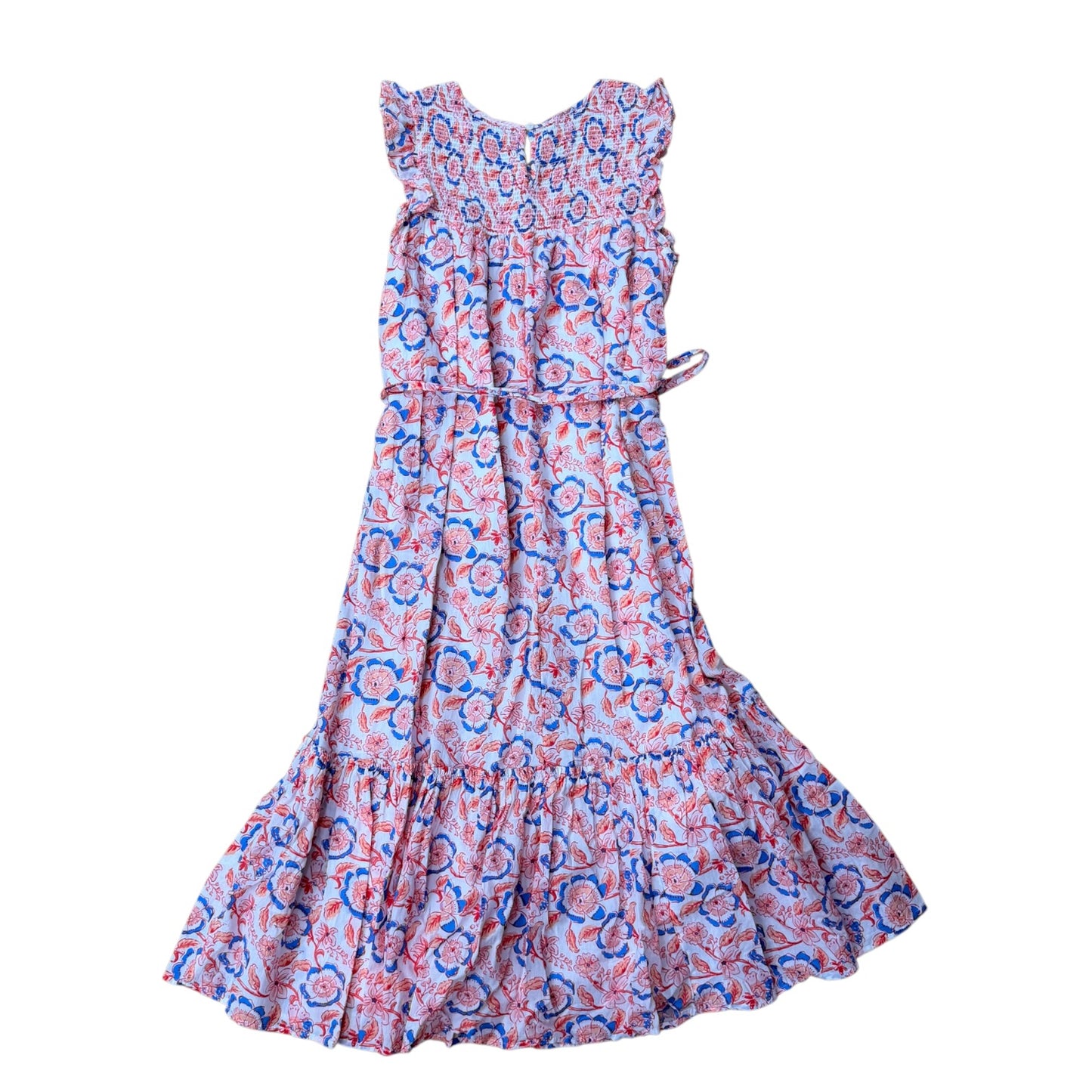 Dress Casual Maxi By Vineyard Vines In Blue & Orange, Size:Xs