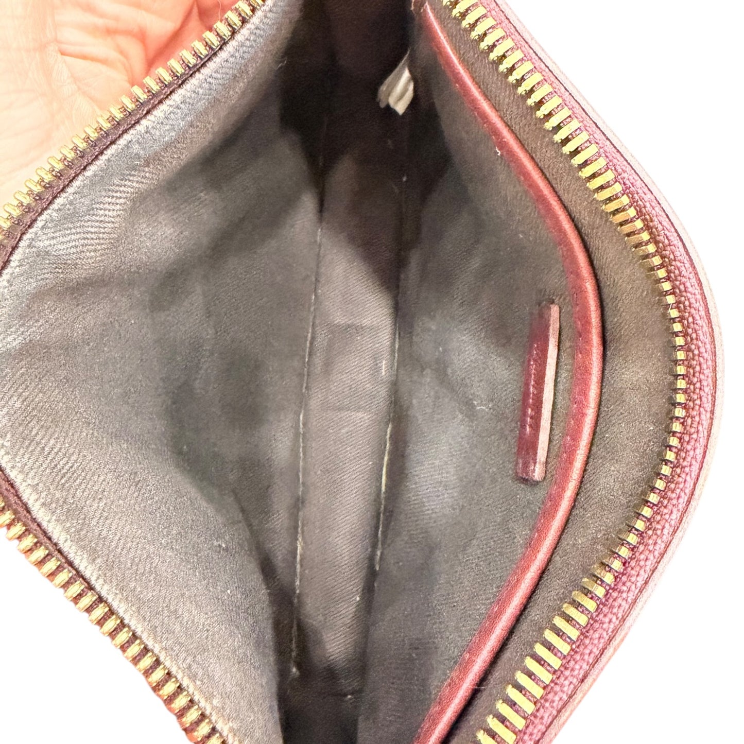 Diaper Bag Leather By Madewell In Maroon, Size:Small