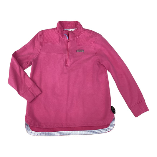 Athletic Sweatshirt Collar By Vineyard Vines In Pink, Size:M