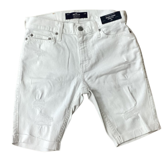 Shorts By Hollister In White Denim, Size:4