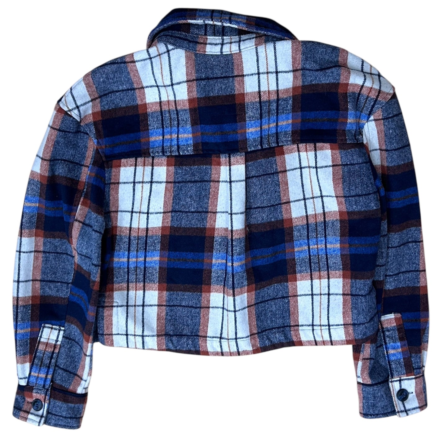 Jacket Shirt By Bagatelle In Plaid Pattern, Size:S