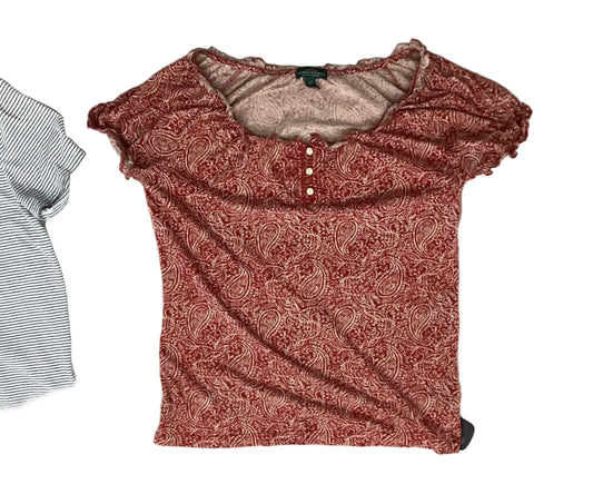 Top Ss By Lauren By Ralph Lauren In Red, Size:L