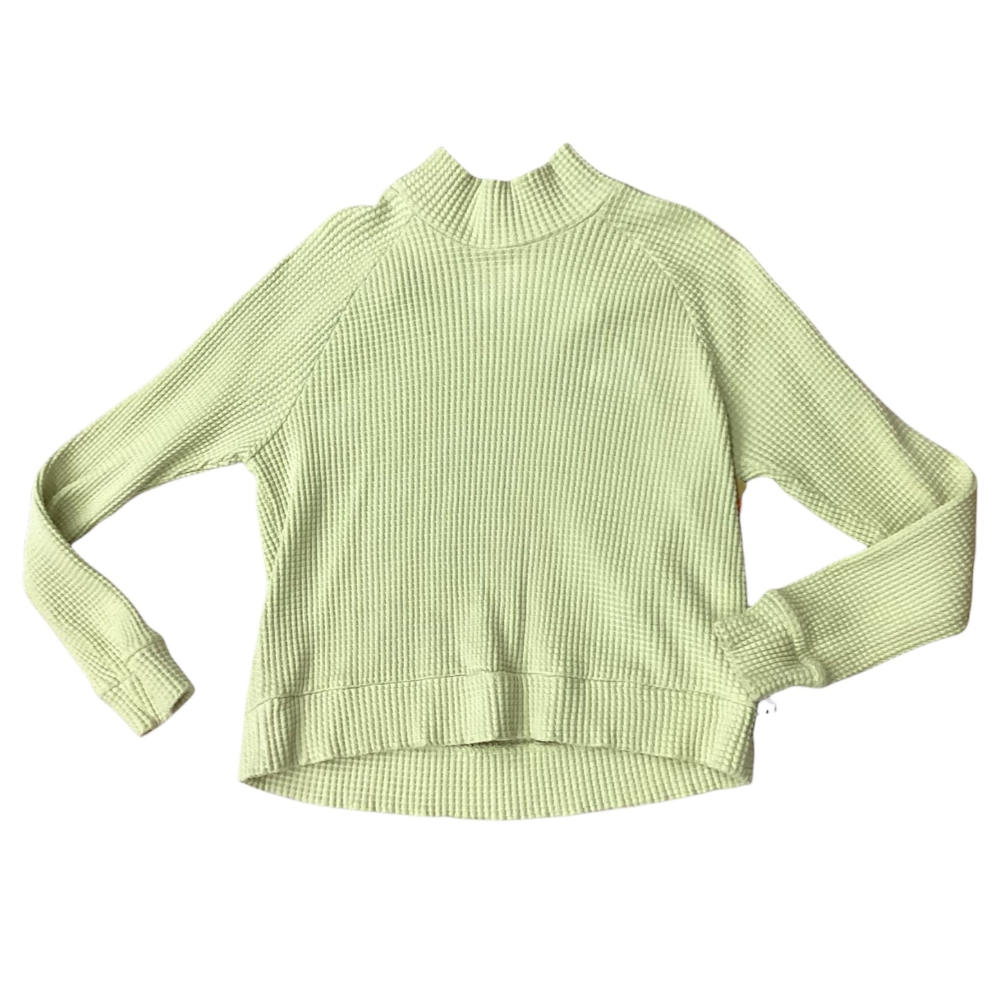 Athletic Top Ls Crewneck By The North Face In Yellow, Size:M