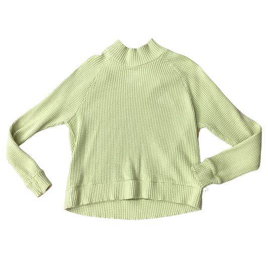 Athletic Top Ls Crewneck By The North Face In Yellow, Size:M