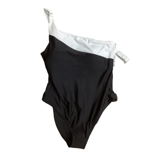Swimsuit By Members Mark In Black & White, Size:3X