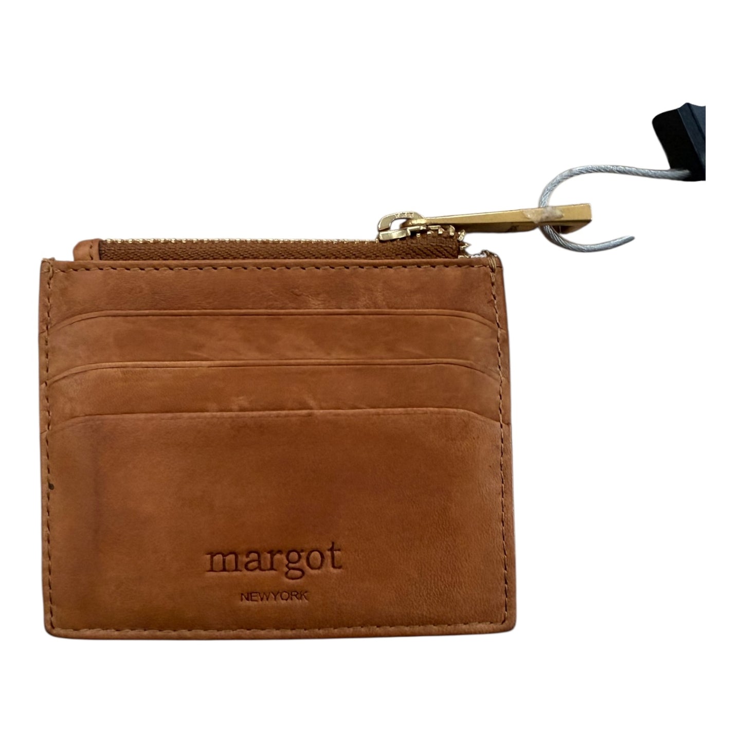 Wallet Leather By Margot In Brown, Size:Small