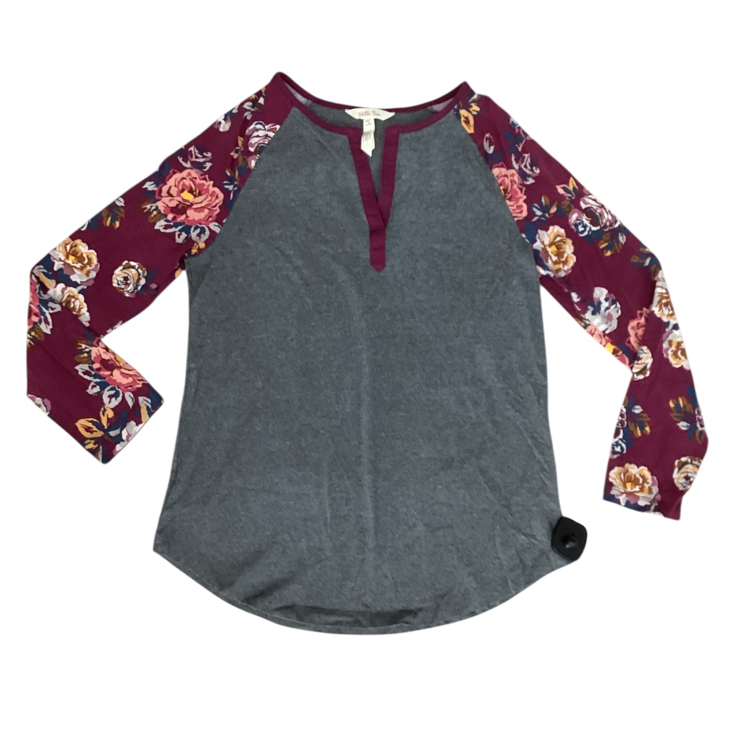 Top 3/4 Sleeve By Matilda Jane In Grey, Size:S