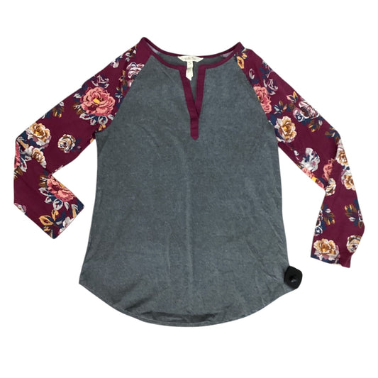 Top 3/4 Sleeve By Matilda Jane In Grey, Size:S