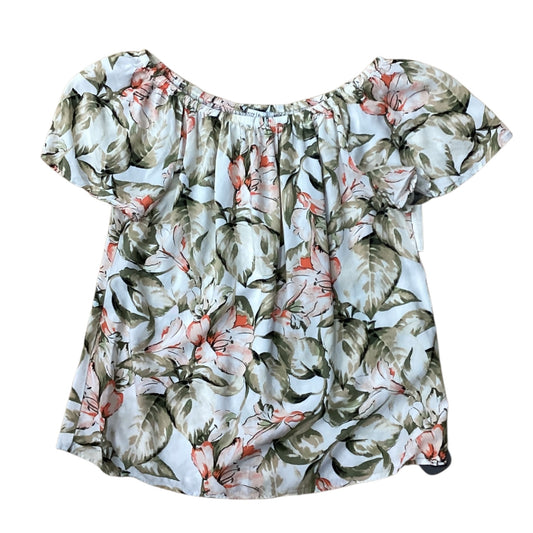 Top Ss By White House Black Market In Floral Print, Size:S