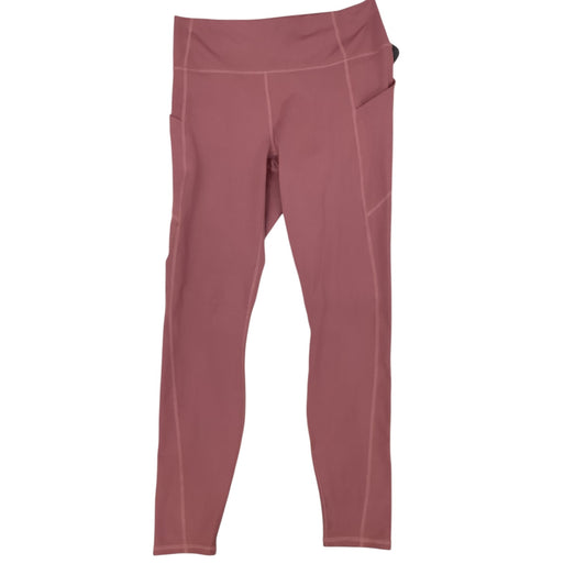 Athletic Leggings By Fabletics In Mauve, Size:L