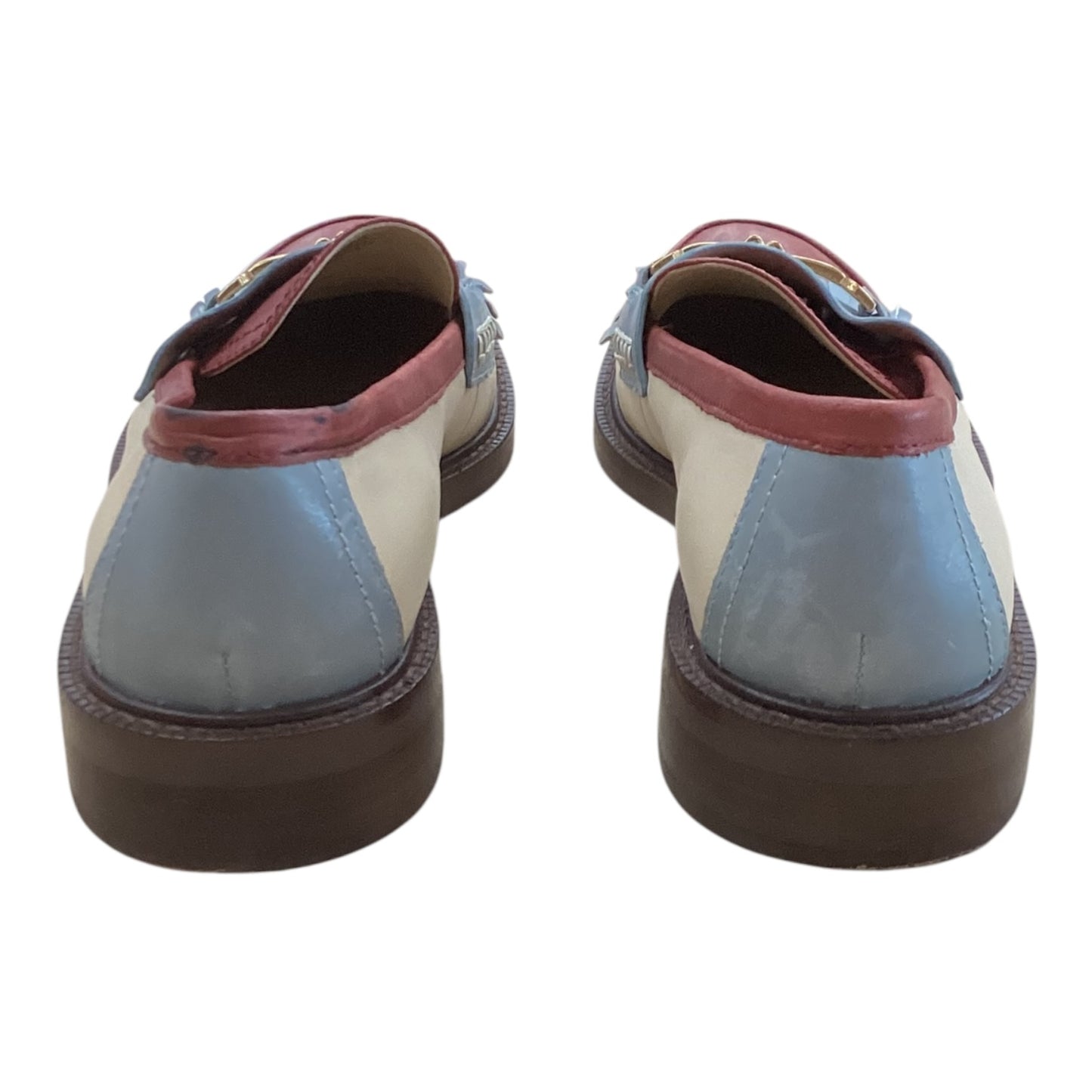 Shoes Flats By Sam Edelman In Blue & Red, Size:7.5