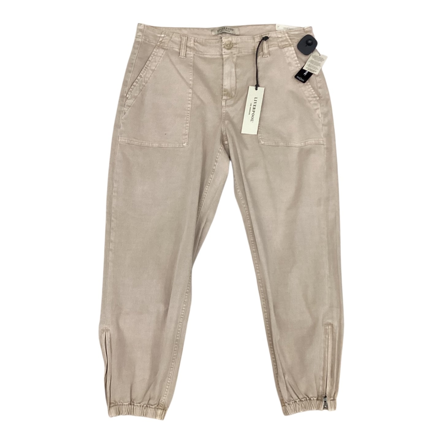 Pants Cargo & Utility By Liverpool In Cream, Size:14