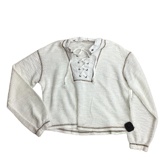 Top Ls By Bke In Cream & Tan, Size:Xs