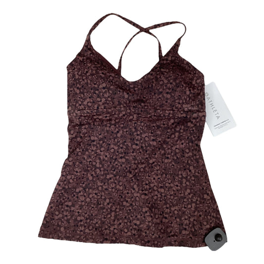 Athletic Tank Top By Athleta In Brown, Size:M
