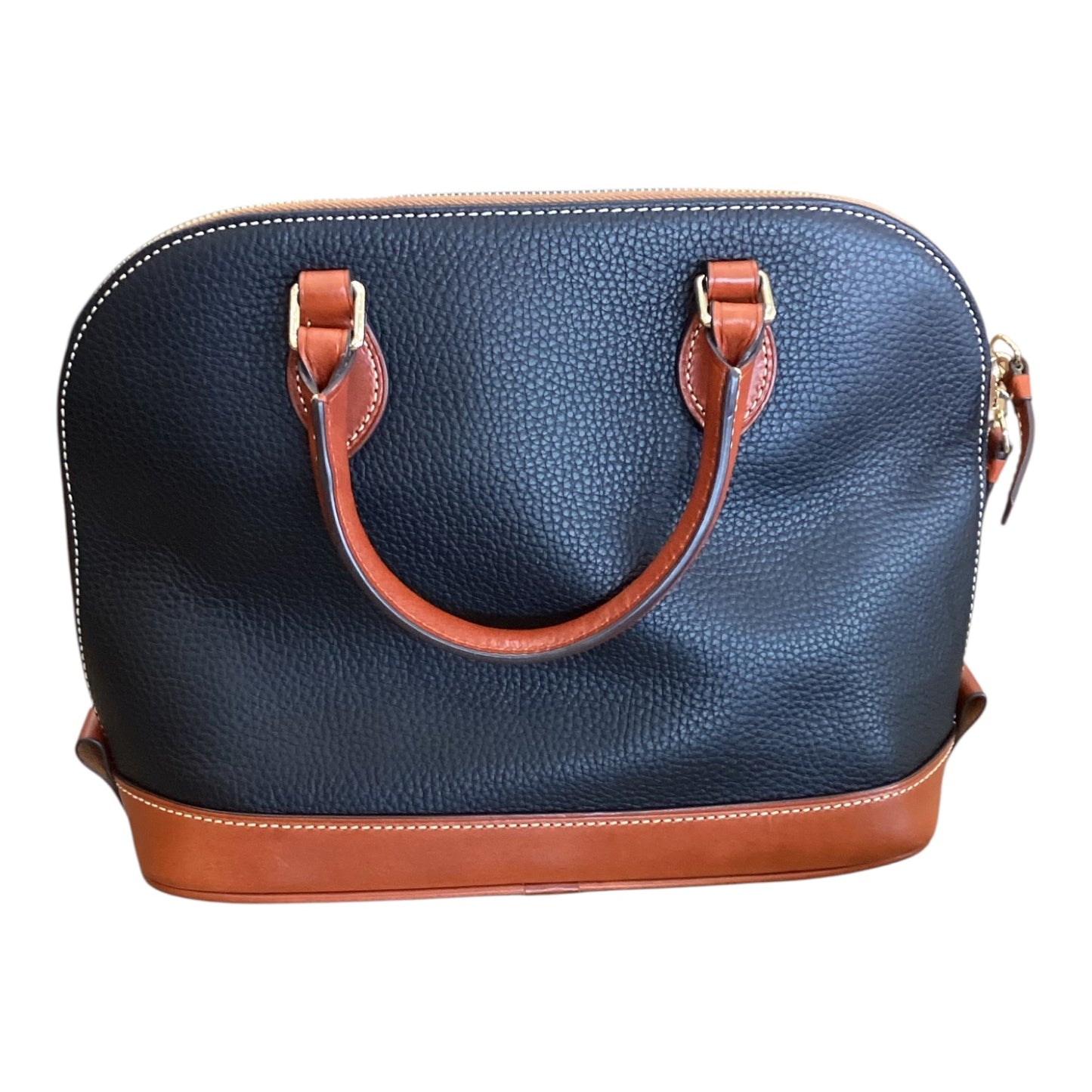 Handbag Designer By Dooney And Bourke In Black & Brown, Size:Medium