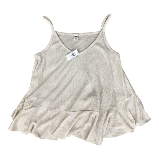 Top Sleeveless By Old Navy In Tan, Size:M