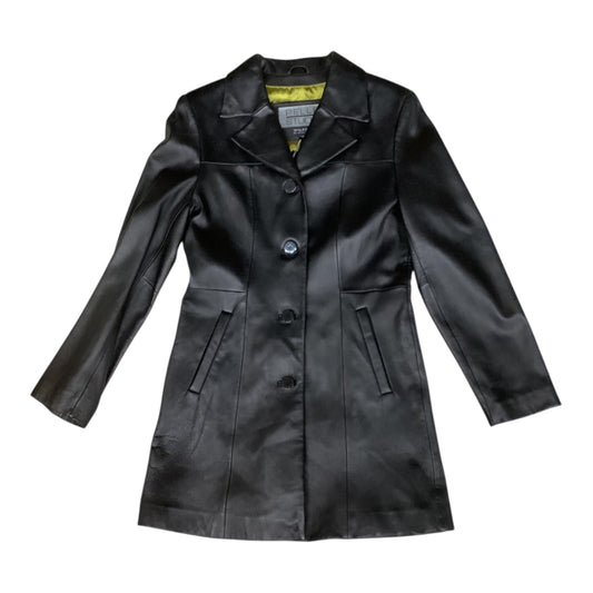 Jacket Leather By Wilsons Leather In Black, Size:M