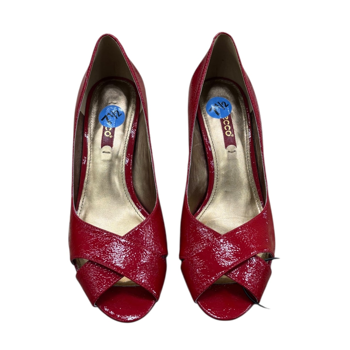 Shoes Heels Kitten By Ecco In Red, Size:7.5